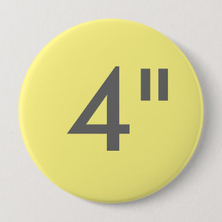 Custom Print 4" Huge Round Button Blank Template