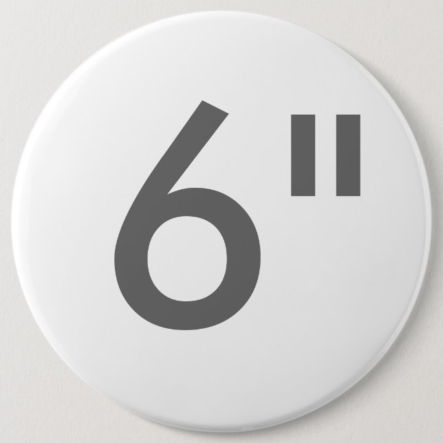 Custom Print 6" Giant Round Button Blank Template (Front)