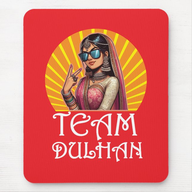 Custom Print Desi Wedding Shaadi Vibes  Mouse Mat (Front)