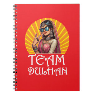 Custom Print Desi Wedding Shaadi Vibes Notebook
