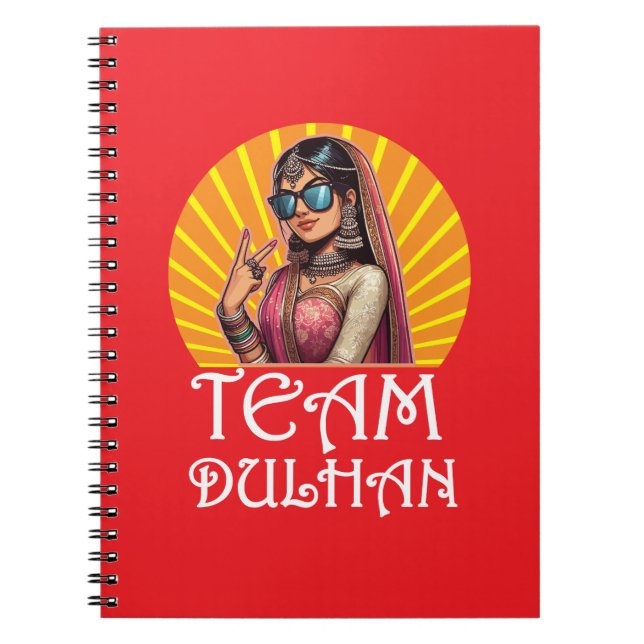 Custom Print Desi Wedding Shaadi Vibes Notebook (Front)