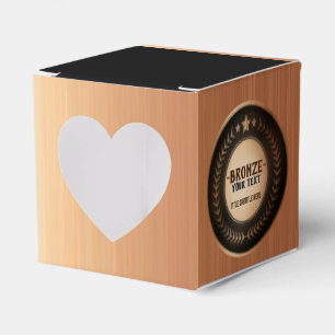 CUSTOM PRINT DIY MEDAL Bronze ADD YOUR LOGO edit Favour Box