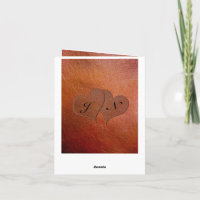 Custom Print Faux Leather 3rd Wedding Anniversary
