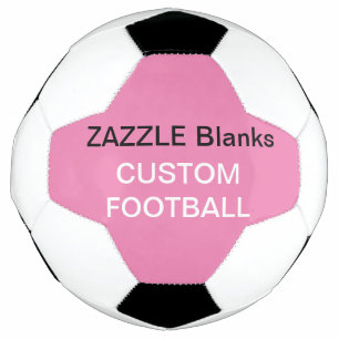 Custom Print Football Blank Template BABY PINK