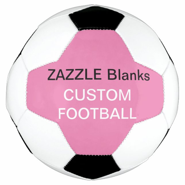 Custom Print Football Blank Template BABY PINK (Front)