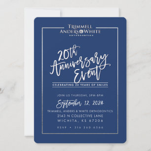 CUSTOM PRINT ORDER  for Kelsey - 20th Anniversary Invitation