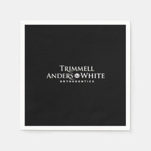 CUSTOM PRINT ORDER  for Kelsey - 20th logo black Napkin