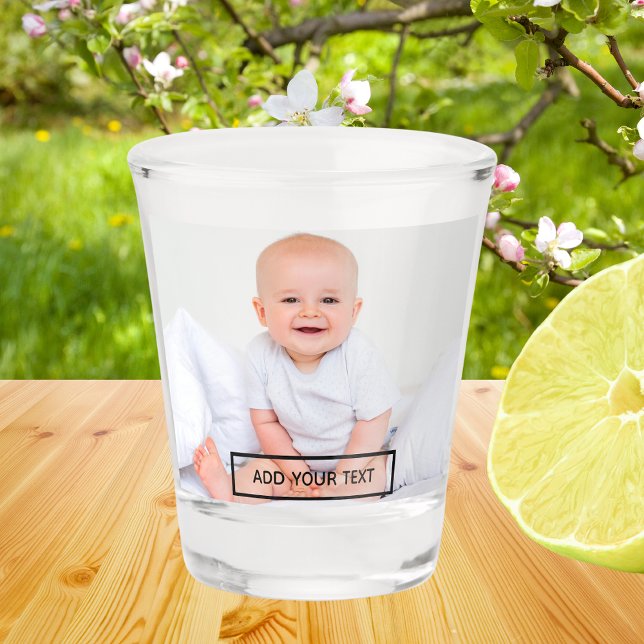 Custom Print Personalised Photo Shot Glass (Creator Uploaded)