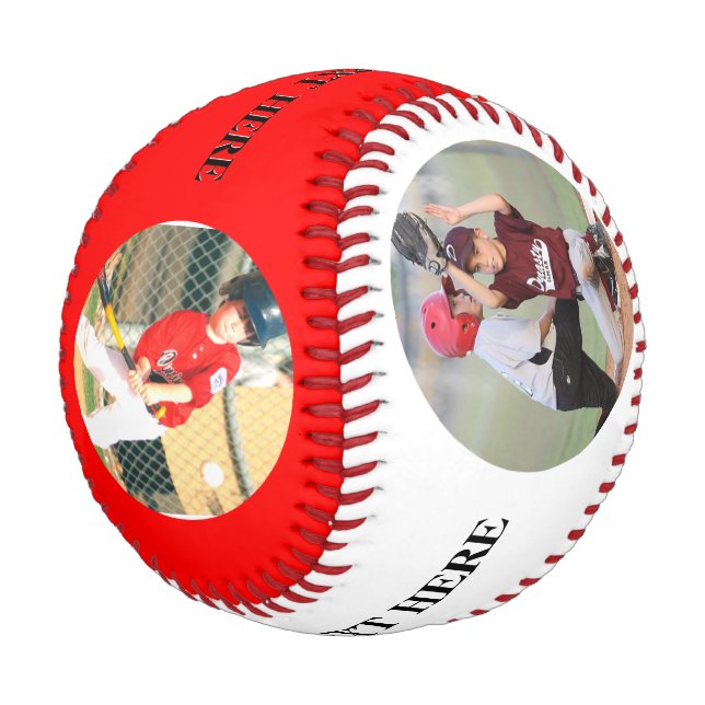 Custom Print Promotional Baseballs with your photo (Angled)