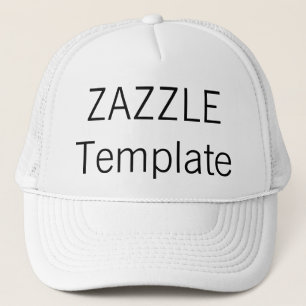 Custom Print Trucker Hat Blank Template