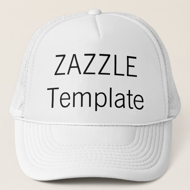 Custom Print Trucker Hat Blank Template (Front)