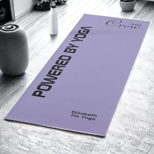 Custom Print Yoga Crew Ocean Pale Purple Mat