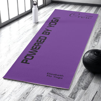 Custom Print Yoga Crew Royal Purple Mat