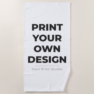 Custom Print Your Own Printing My Own To Order Beach Towel