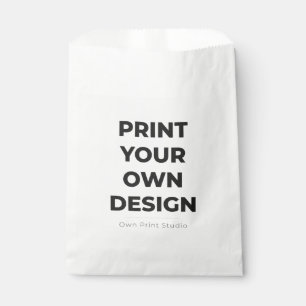 Custom Print Your Own   Printing My Own To Order Favour Bags