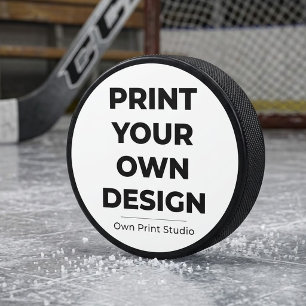 Custom Print Your Own Printing My Own To Order Hockey Puck