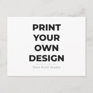 Custom Print Your Own Printing My Own To Order Holiday Postcard