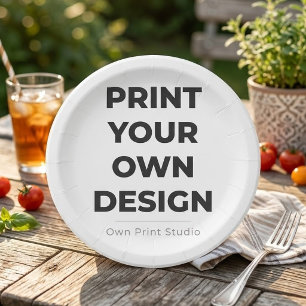 Custom Print Your Own Printing My Own To Order Paper Plate