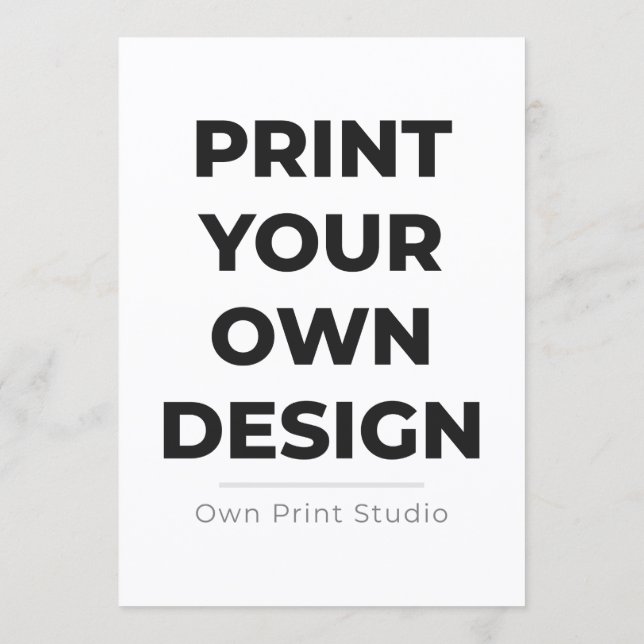 Custom Print Your Own | Printing My Own To Order Programme (Back)