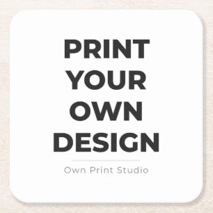 Custom Print Your Own Printing My Own To Order Square Paper Coaster