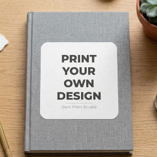 Custom Print Your Own Printing My Own To Order Square Sticker