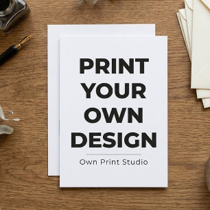 Custom Print Your Own Printing My Own To Order Thank You Card