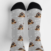 Custom Print Your Photo Pet Face Socks Personalise (Top)