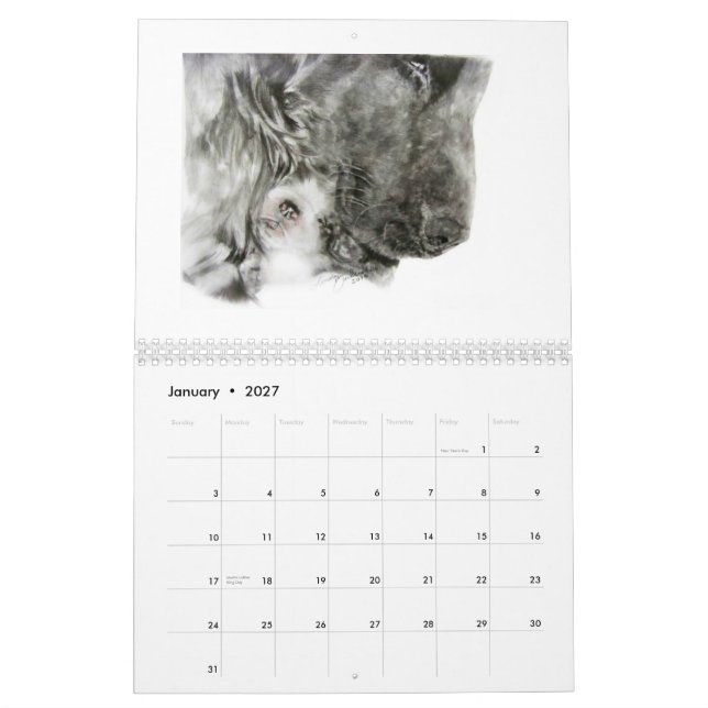 Custom Printed Calendar (Jan 2027)