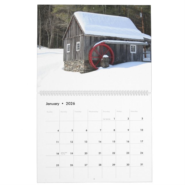 Custom Printed Calendar (Jan 2026)