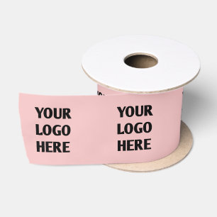 Custom Printed Company Logo Branded Gift Satin Ribbon