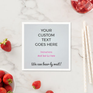 Custom Printed Napkins Personalised Party