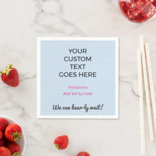 Custom Printed Napkins Personalised Party