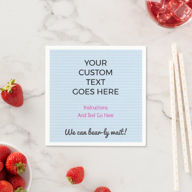 Custom Printed Napkins Personalised Party (Insitu)