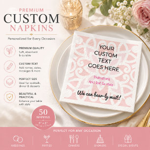 Custom Printed Napkins Personalised Party