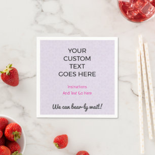 Custom Printed Napkins Personalised Party