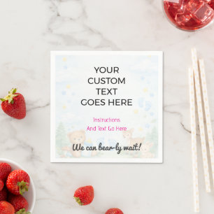 Custom Printed Napkins Personalised Party