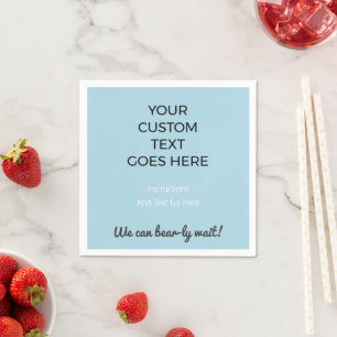 Custom Printed Napkins Personalized Party