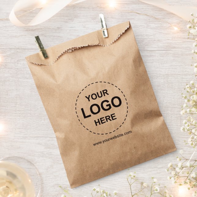 Custom Printed Paper Bags with Personalised Logo (Clipped)