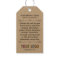 Custom Printed Retail Hang Tags with String Logo