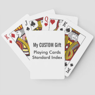 Custom Printed STANDARD INDEX Playing Cards