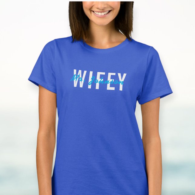 Custom printed t-shirt Wifey Hubby Couple (Creator Uploaded)