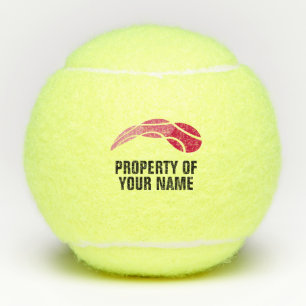 Custom printed tennis balls with your name & logo
