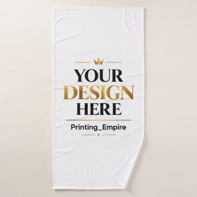 Custom Printing - No Minimum Wholesale Bulk Order Bath Towel (Bath Towel)