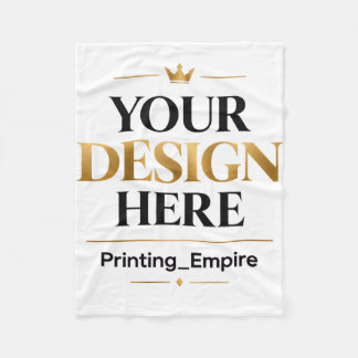 Custom Printing - No Minimum Wholesale Bulk Order Fleece Blanket