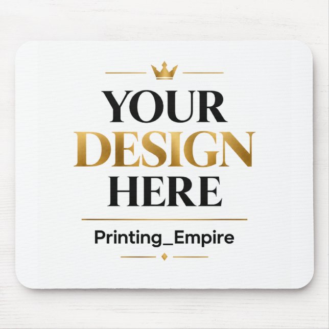 Custom Printing - No Minimum Wholesale Bulk Order Mouse Mat (Front)