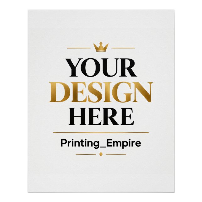 Custom Printing - No Minimum Wholesale Bulk Order Poster (Front)