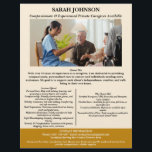 Custom Private Caregiver  Flyer<br><div class="desc">This custom private caregiver flyer template is thoughtfully designed to showcase your caregiving services with professionalism and clarity. Featuring a clean, organised layout, it offers a concise and visually appealing way to present key information, including your qualifications, services offered, and essential contact information. The flyer is perfect for private caregivers,...</div>