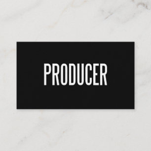 Custom Producer business card (premium paper)