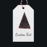 Custom Product And Text Template Gift Tags<br><div class="desc">Easily exchange the bead Christmas tree for your product or logo or leave as is for a fun Christmas tag,  just delete the text to write in your own.</div>