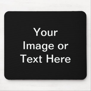 Custom Products in Black Mouse Mat